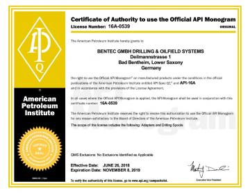 Bentec-API-Certificate-16A-0539-2-7