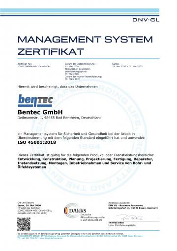 Bentec Certificates _ MSC-DAkkS-DEU german _ ISO 45001